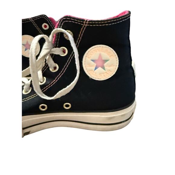 Converse All Star High Top Platform Sneakers Black Croc US 6 Women - Picture 5 of 7